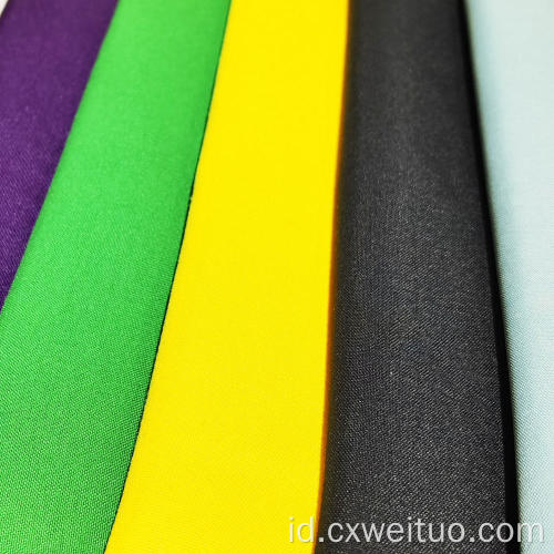 Microfiber Polyester Solid Color Dying Fabric Blace Warna